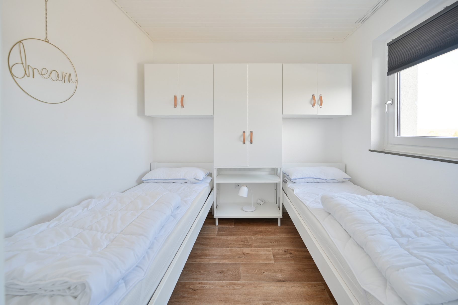 Separates Schlafzimmer mit viel Stauraum Separates Schlafzimmer in der Ferienwohnung Hygge mit viel Stauraum