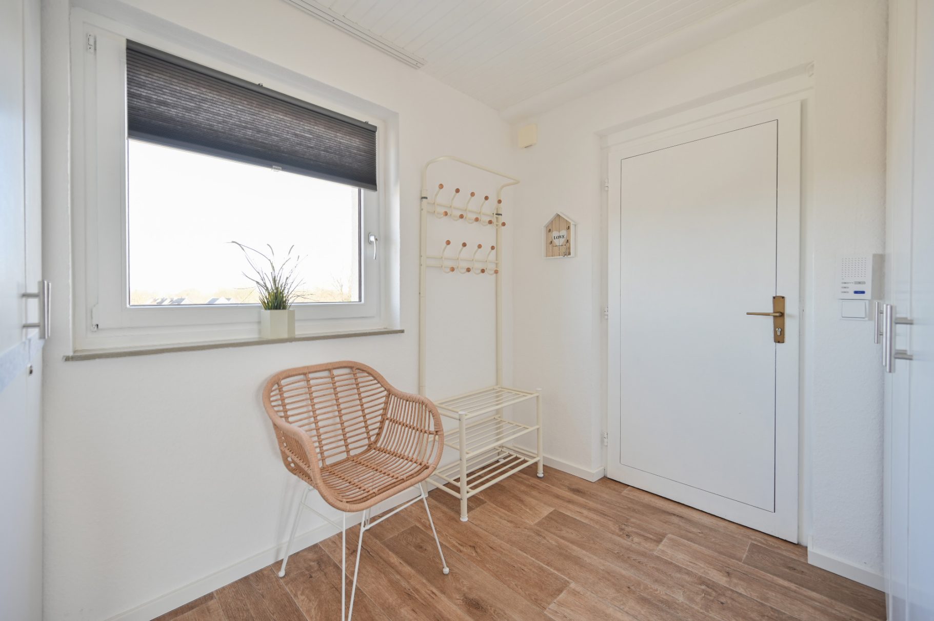 Eingangsbereich Flur der Ferienwohnung Hygge